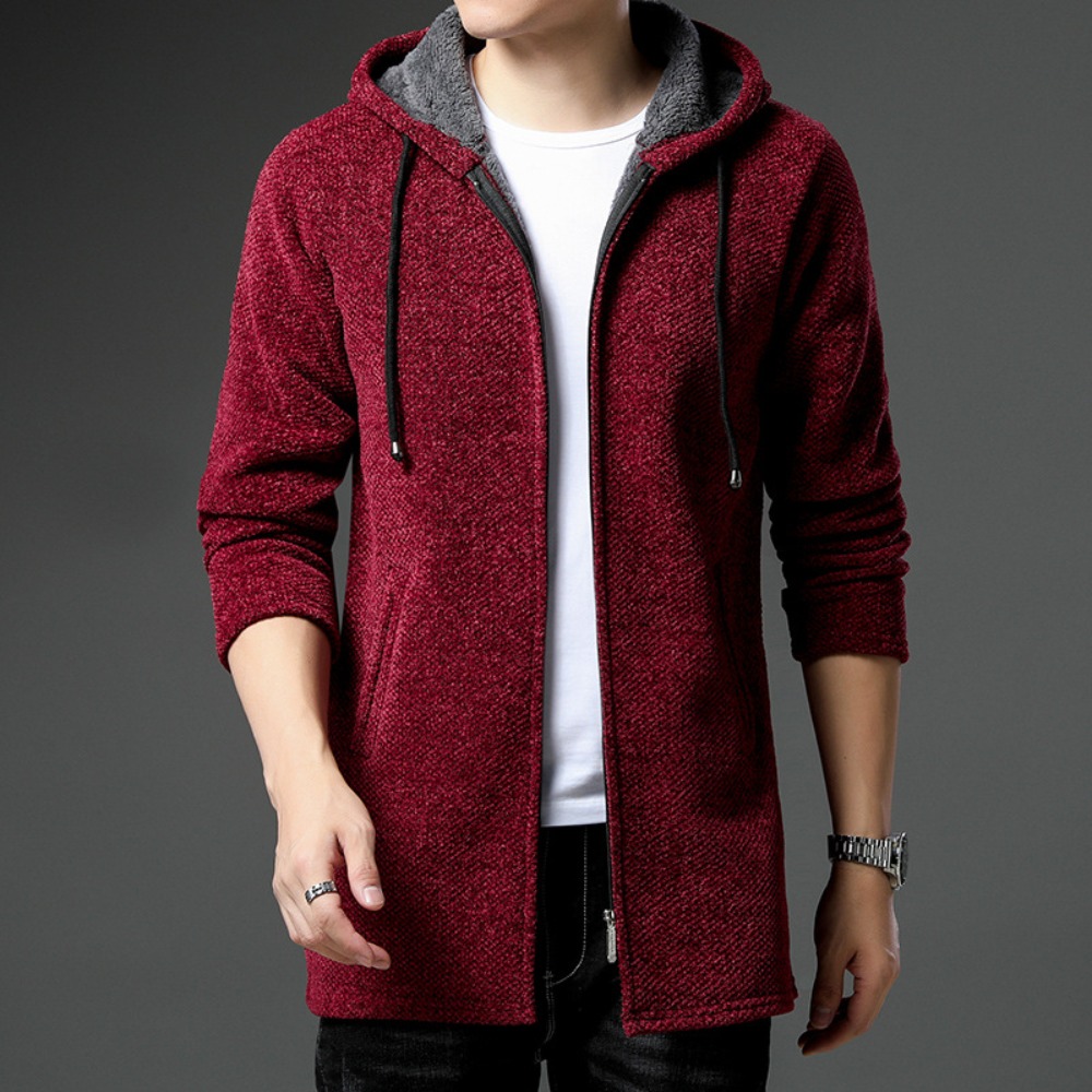 Men'S Fashion Zip Sweater - New Arrival Knitted Sweater Men Spring