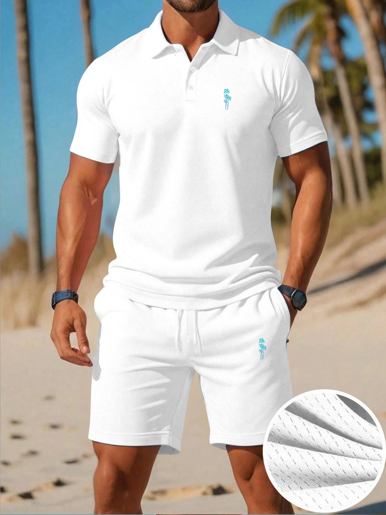 Men'S Fashion Polo - Summer New Men's Polo Shirt Set