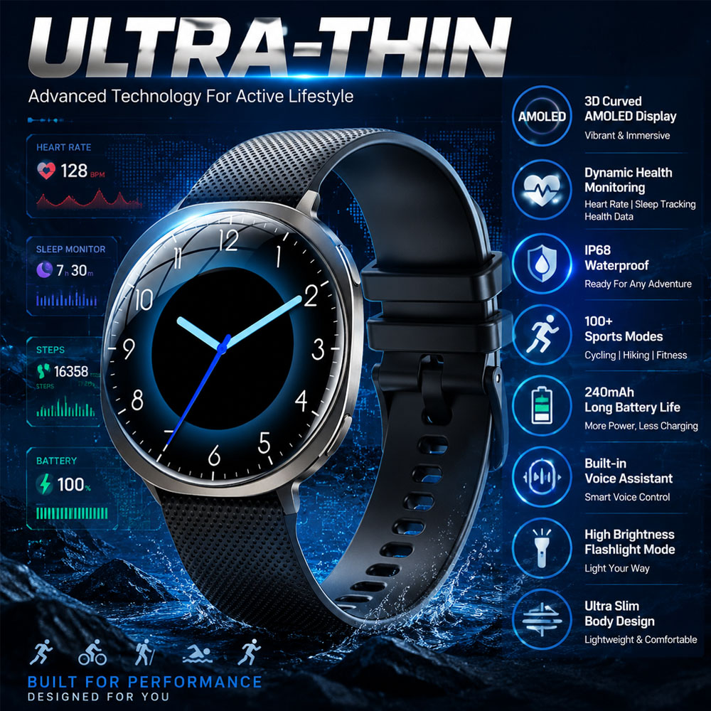 Men'S Fashion Week 2026 - New Smart Watch Tracking Fitness Voice