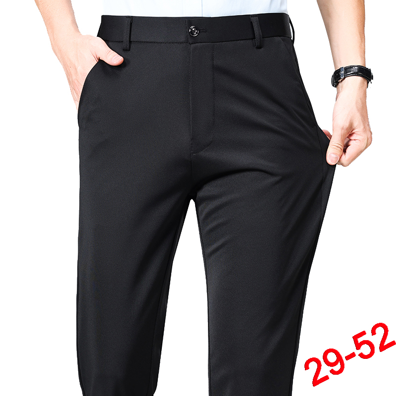 Formal Trouser Stretch - Plus Size Trousers Men Business Suit