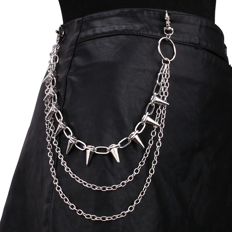Men'S Fashion Trousers - Hip Hop Punk Rock Metal Pants