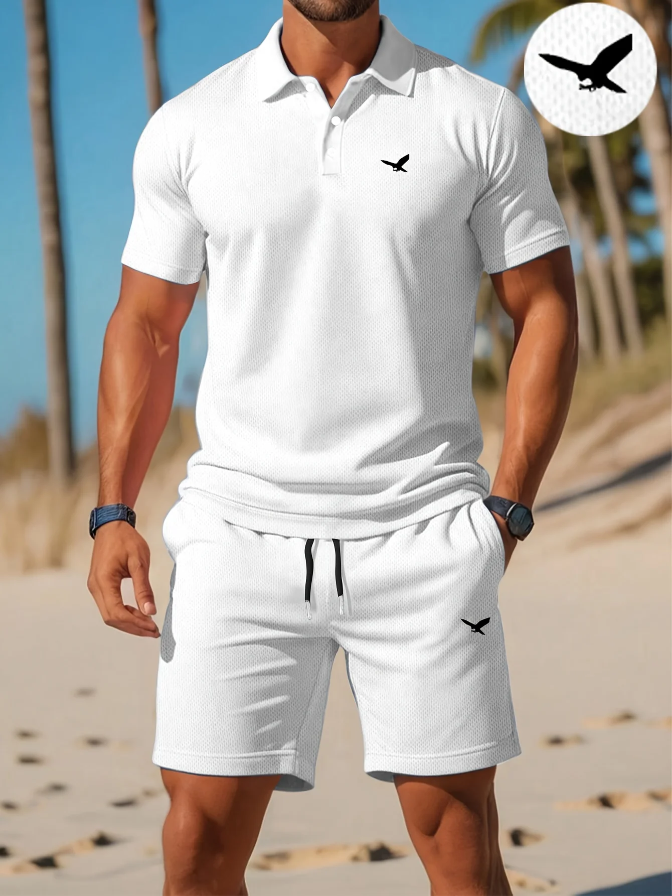 Men'S Fashion Polo - Summer New Men's Polo Shirt Set