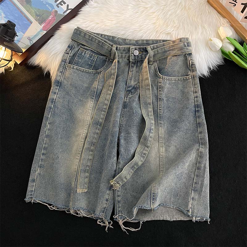 Summer Thin Fringed Denim Shor - Men'S Fashion Trousers review and price