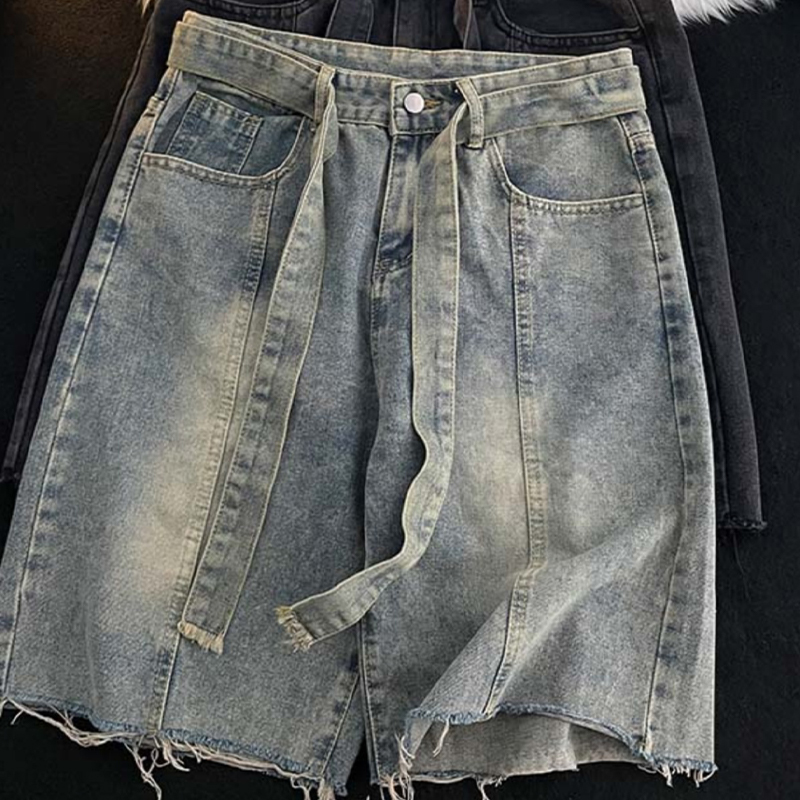 Summer Thin Fringed Denim Shor - Men'S Fashion Trousers review and price