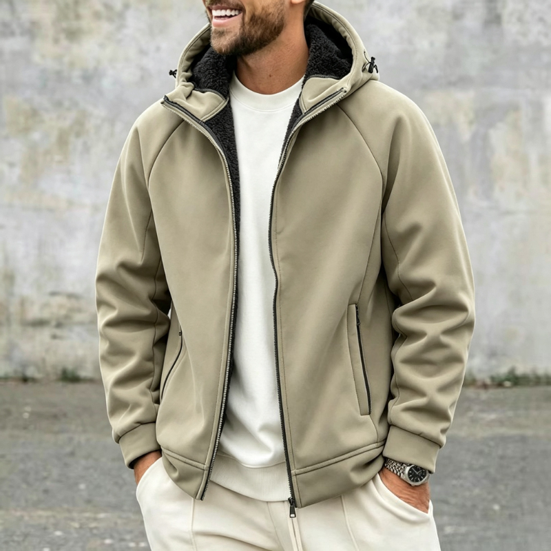 Thick Polar Fleece Jacket Men  - Sherpa Jacket Fleece review and price