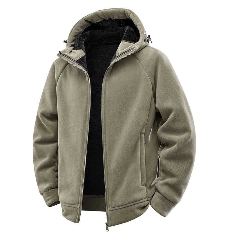 Thick Polar Fleece Jacket Men  - Sherpa Jacket Fleece review and price