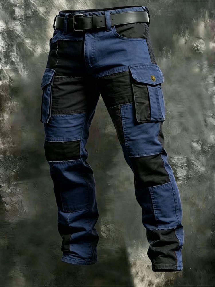 Cotton Men Cargo Pants Khaki C - Men'S Fashion Trousers review and price