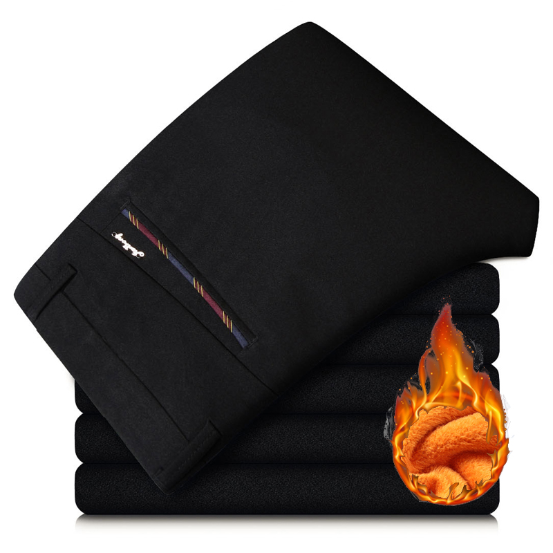 Winter New Men's Warm Thermal  - Formal Trouser Stretch review and price