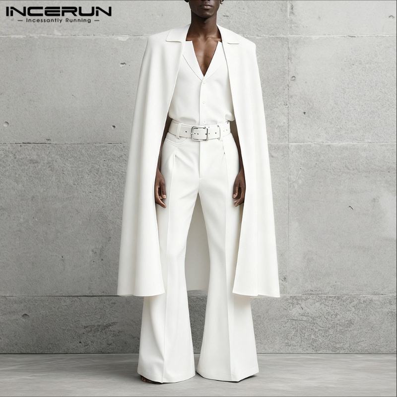 INCERUN Men Sets Solid Color L - Mens Fashion Blazer review and price