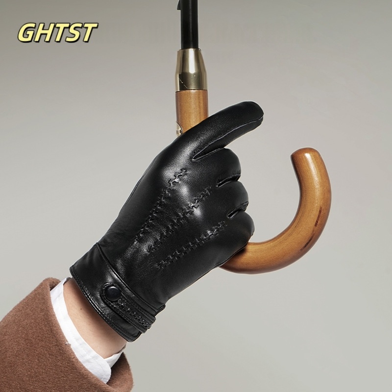 2025 New Men Winter Genuine Le - Driving Gloves Leather review and price