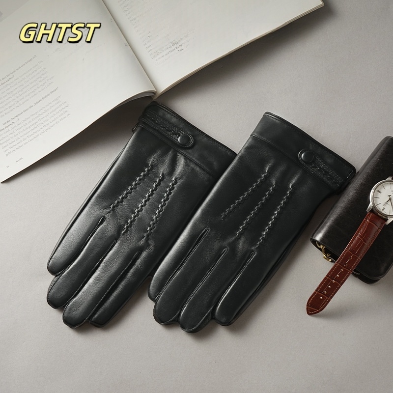 2025 New Men Winter Genuine Le - Driving Gloves Leather review and price