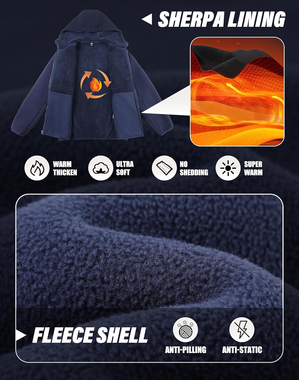 Pioneer Camp Men's Polar Fleec - Sherpa Jacket Fleece review and price