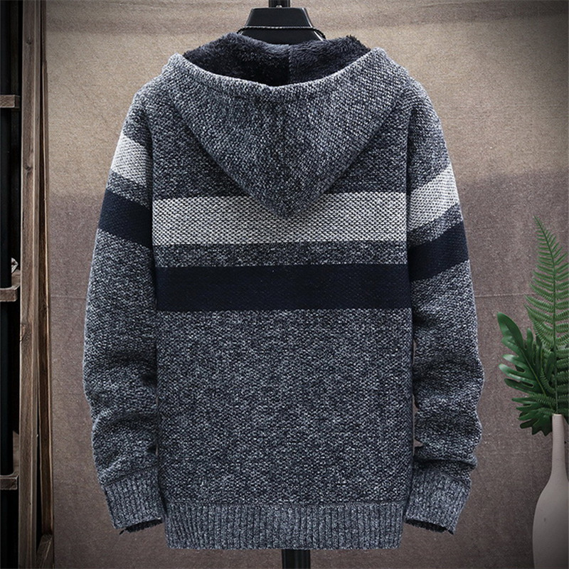 Men's Striped Sweater Coat Thi - Men'S Fashion Zip Sweater review and price