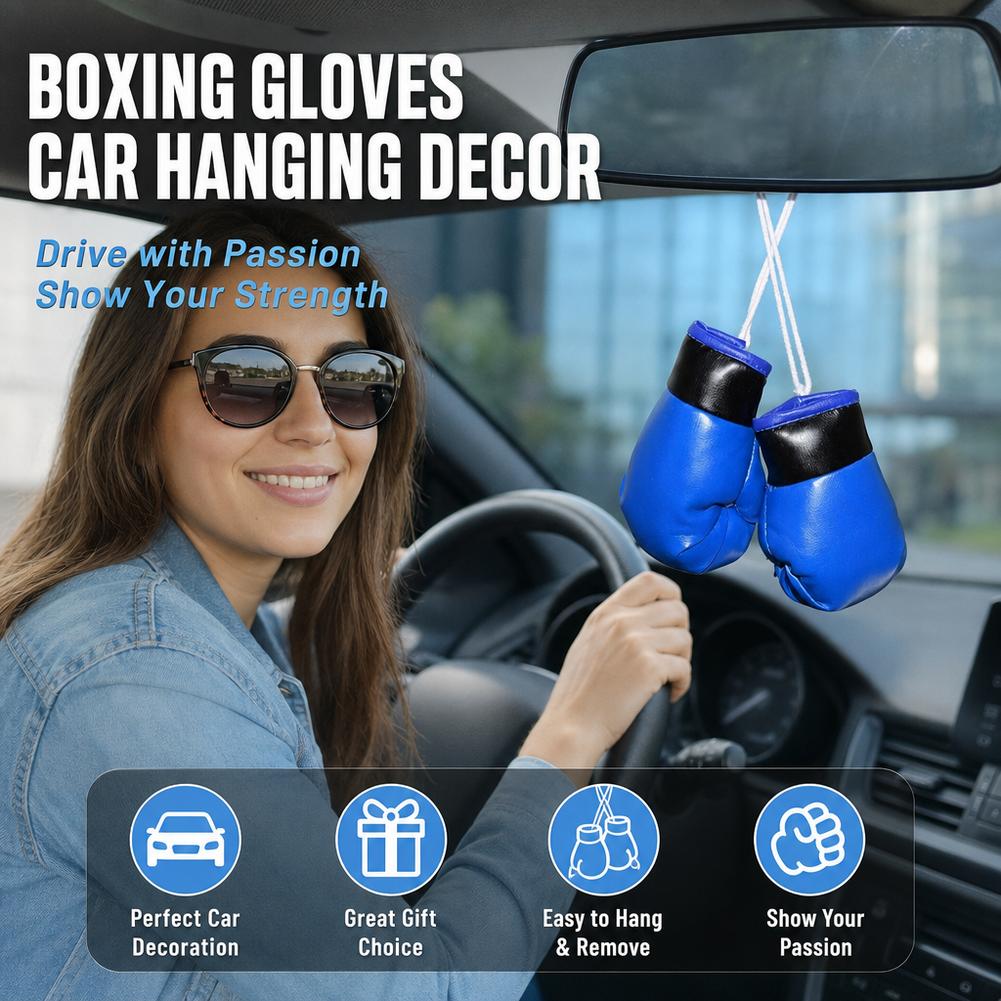 Mini Boxing Gloves Car Rearvie - Driving Gloves Leather review and price