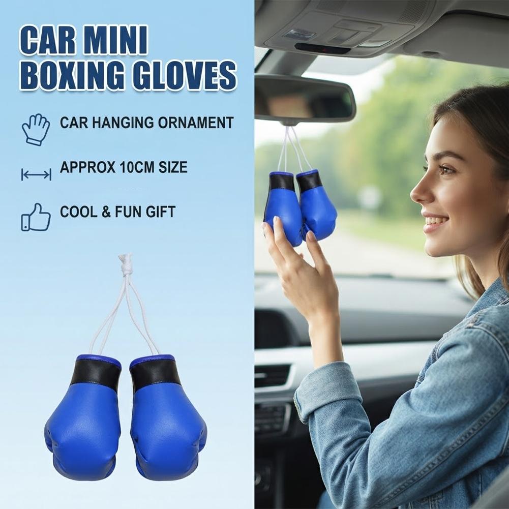 Mini Boxing Gloves Car Rearvie - Driving Gloves Leather review and price