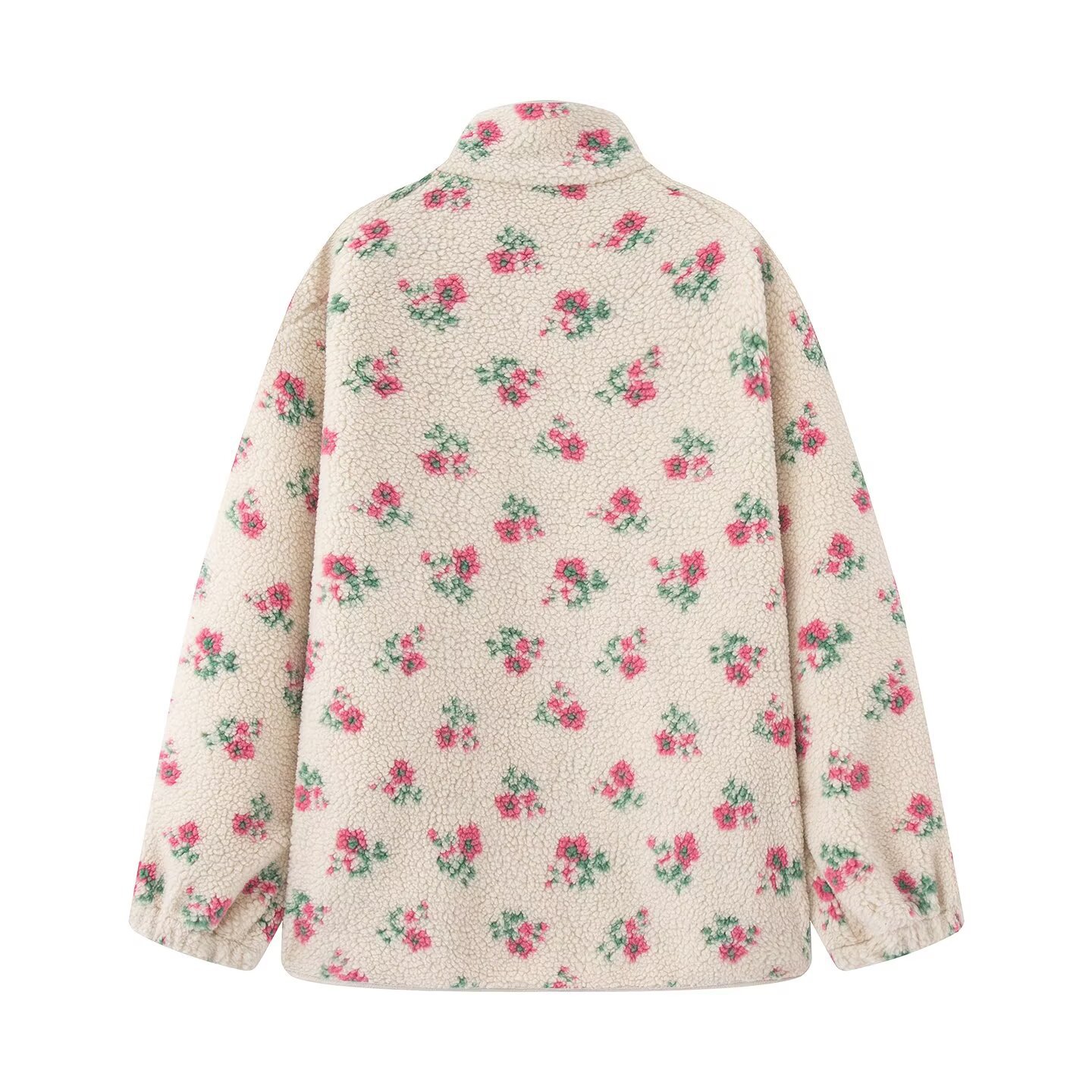 Fashion Floral Jacket For Wome - Sherpa Jacket Fleece review and price