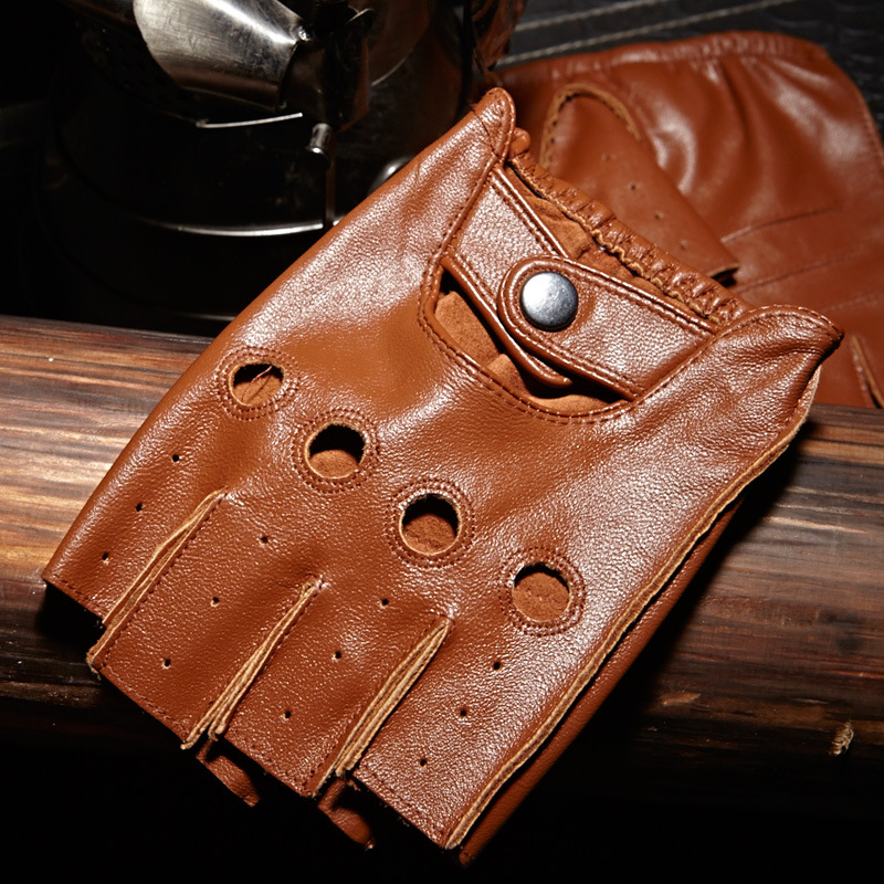 High Quality Man's Half Finger - Driving Gloves Leather review and price