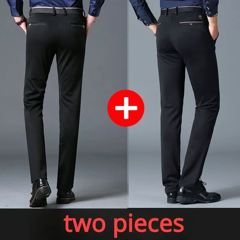 Casual Suit Pants Stretch Men' - Formal Trouser Stretch review and price