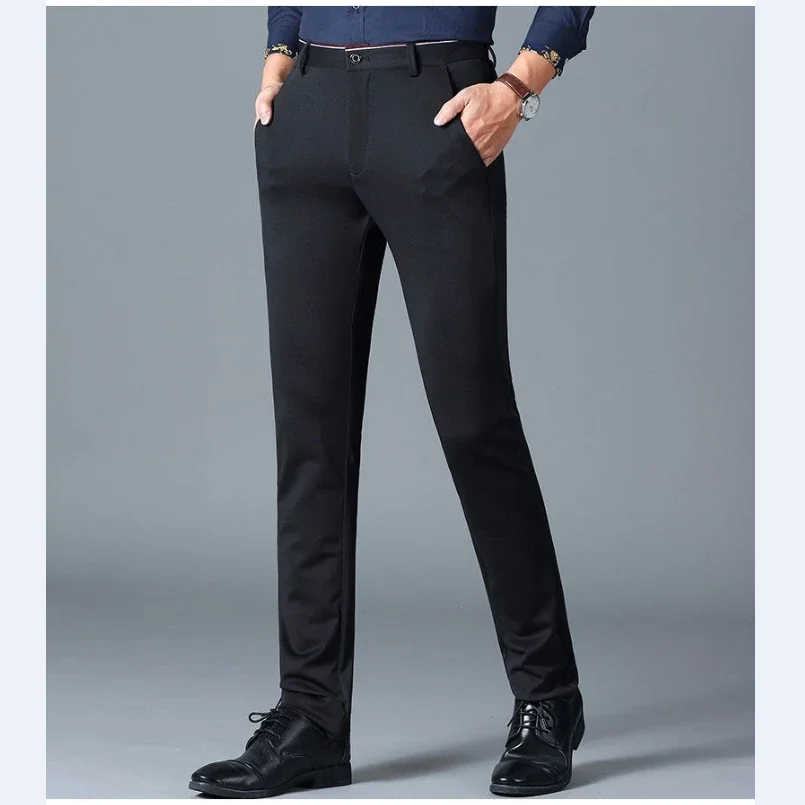 Casual Suit Pants Stretch Men' - Formal Trouser Stretch review and price