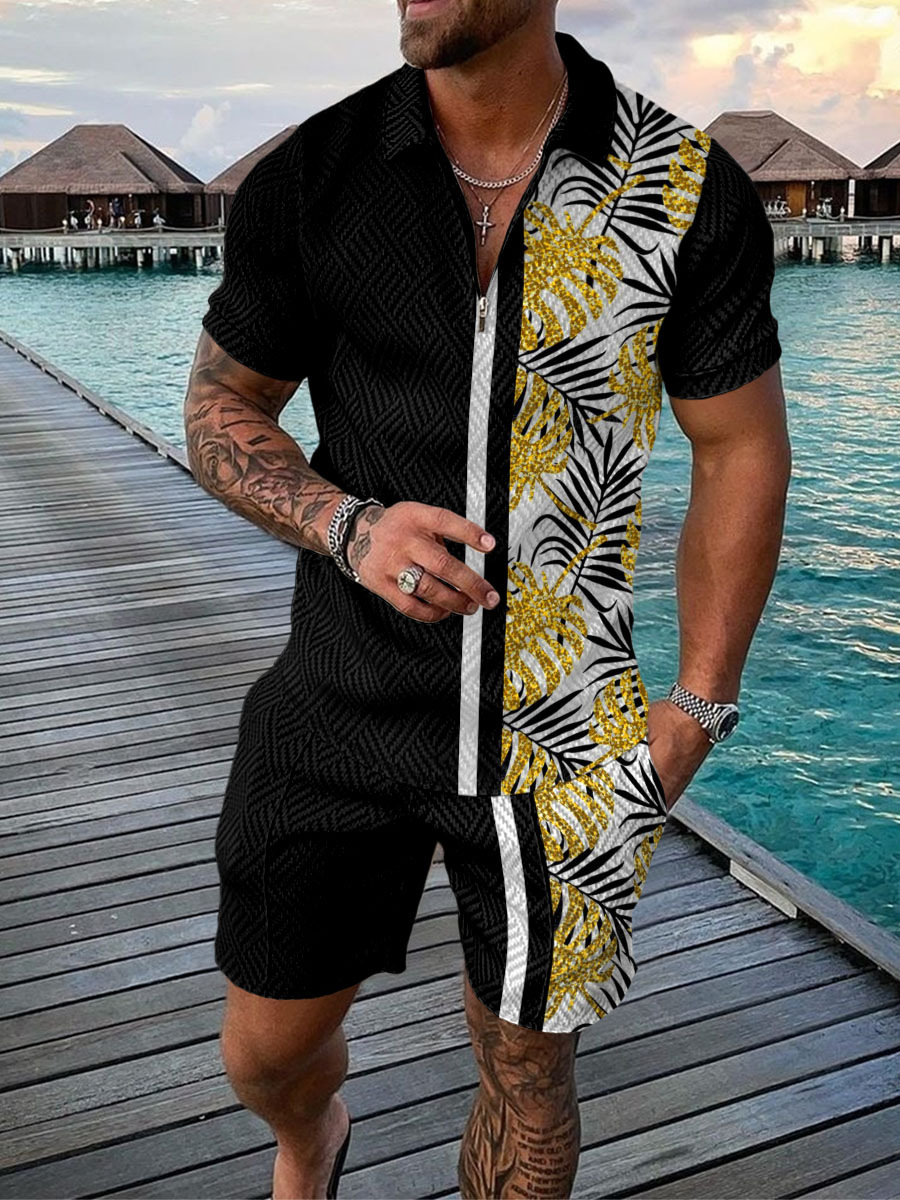 Hawaiian Coconut Tree Print Me - Men'S Fashion Polo review and price