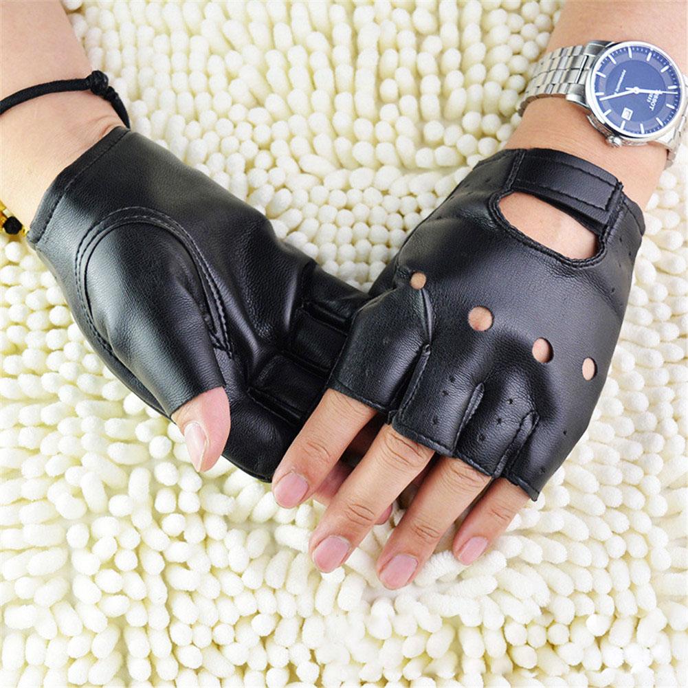 Unisex Half-Finger Gloves Thea - Driving Gloves Leather review and price