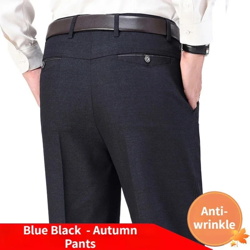 Mens Autumn Thick Casual Suit  - Formal Trouser Stretch review and price