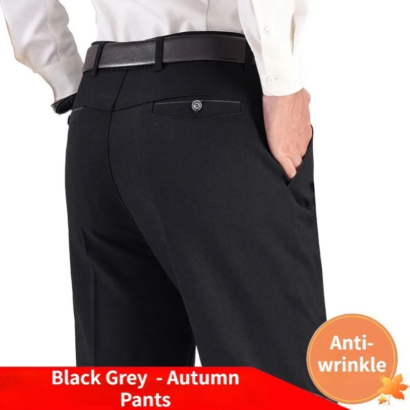 Mens Autumn Thick Casual Suit  - Formal Trouser Stretch review and price