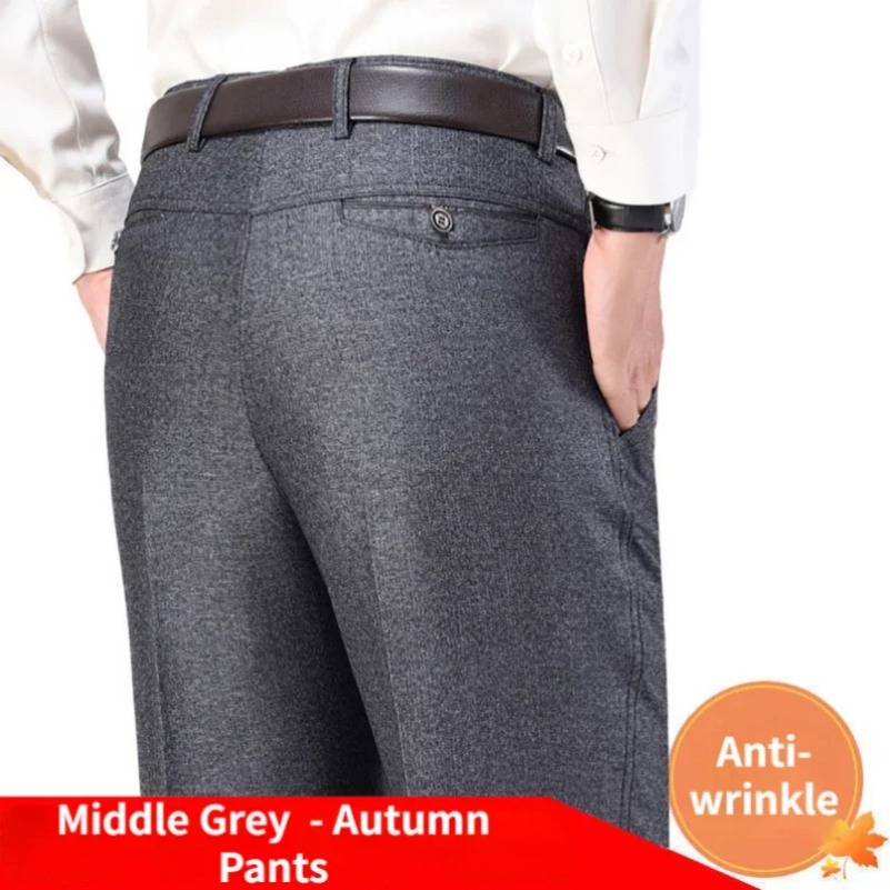 Mens Autumn Thick Casual Suit  - Formal Trouser Stretch review and price