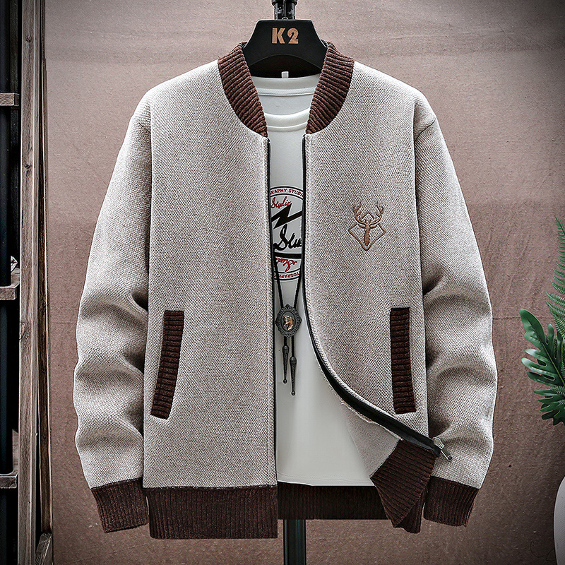 Men Cardigan Knitted Sweaterco - Men'S Fashion Zip Sweater review and price