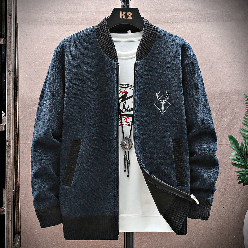 Men Cardigan Knitted Sweaterco - Men'S Fashion Zip Sweater review and price