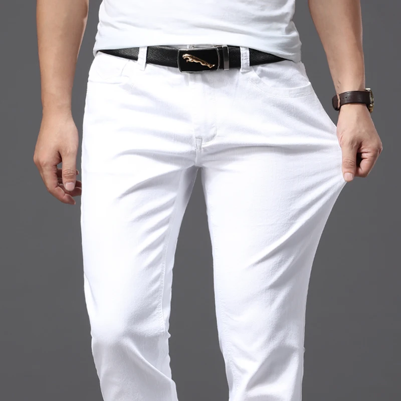 Men Slim White Jeans New Elast - Men'S Fashion Nova Jeans review and price