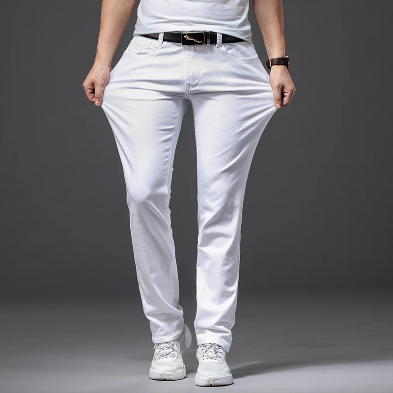 Men Slim White Jeans New Elast - Men'S Fashion Nova Jeans review and price