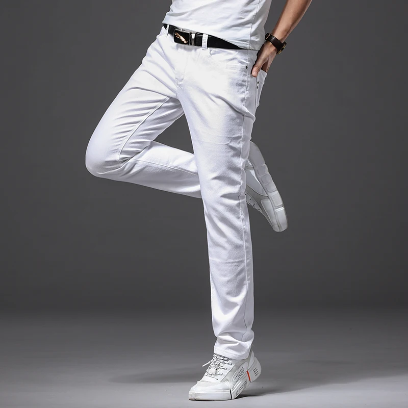 Men Slim White Jeans New Elast - Men'S Fashion Nova Jeans review and price