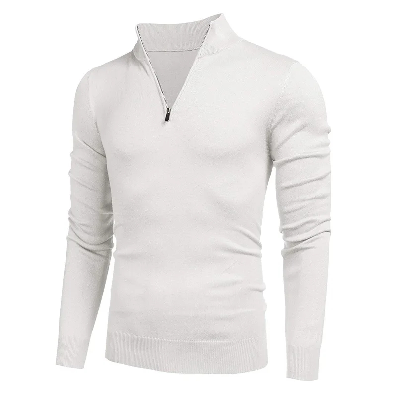 Autumn Mens Turtlenecks Street - Men'S Fashion Zip Sweater review and price