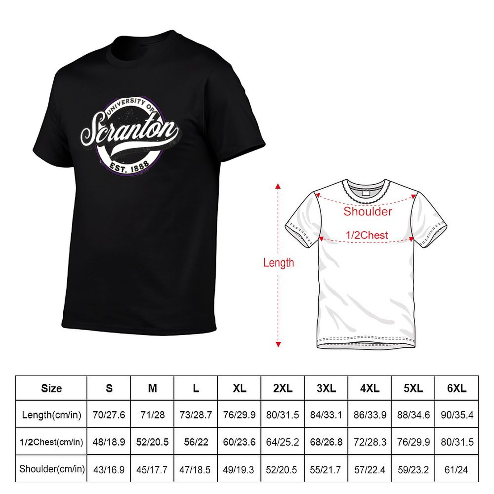 University Of Scranton T-Shirt - Men'S Fashion University review and price