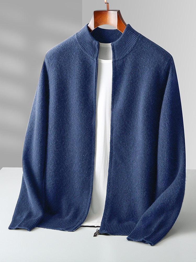 Autumn Winter Men's Woo Cardig - Men'S Fashion Zip Sweater review and price
