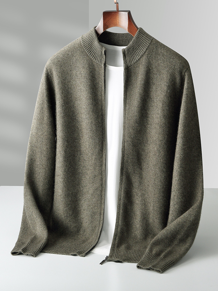 Autumn Winter Men's Woo Cardig - Men'S Fashion Zip Sweater review and price