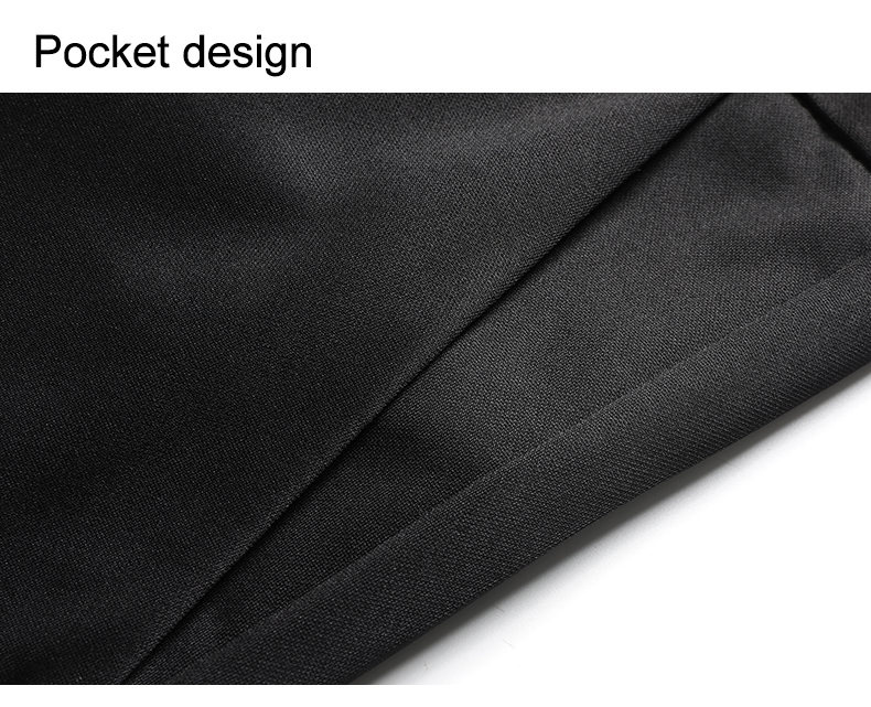 Solid Black Men Comfort Stretc - Formal Trouser Stretch review and price