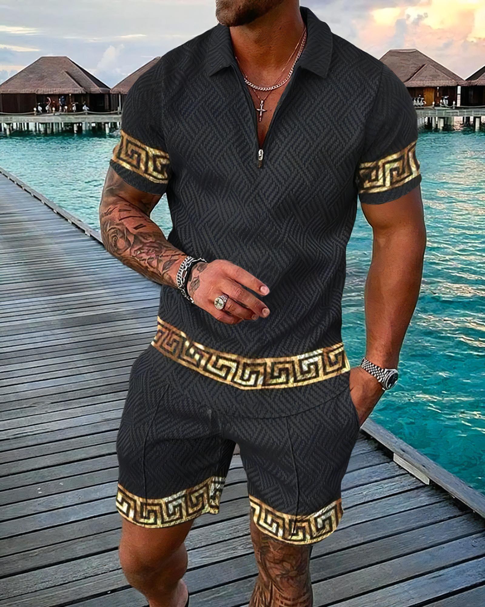 Funny 3D Printed Men's 2 Piece - Men'S Fashion Polo review and price