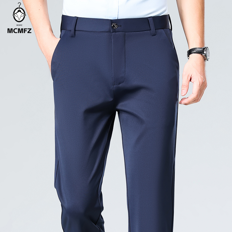 Mens Loose Straight Leg Four W - Formal Trouser Stretch review and price