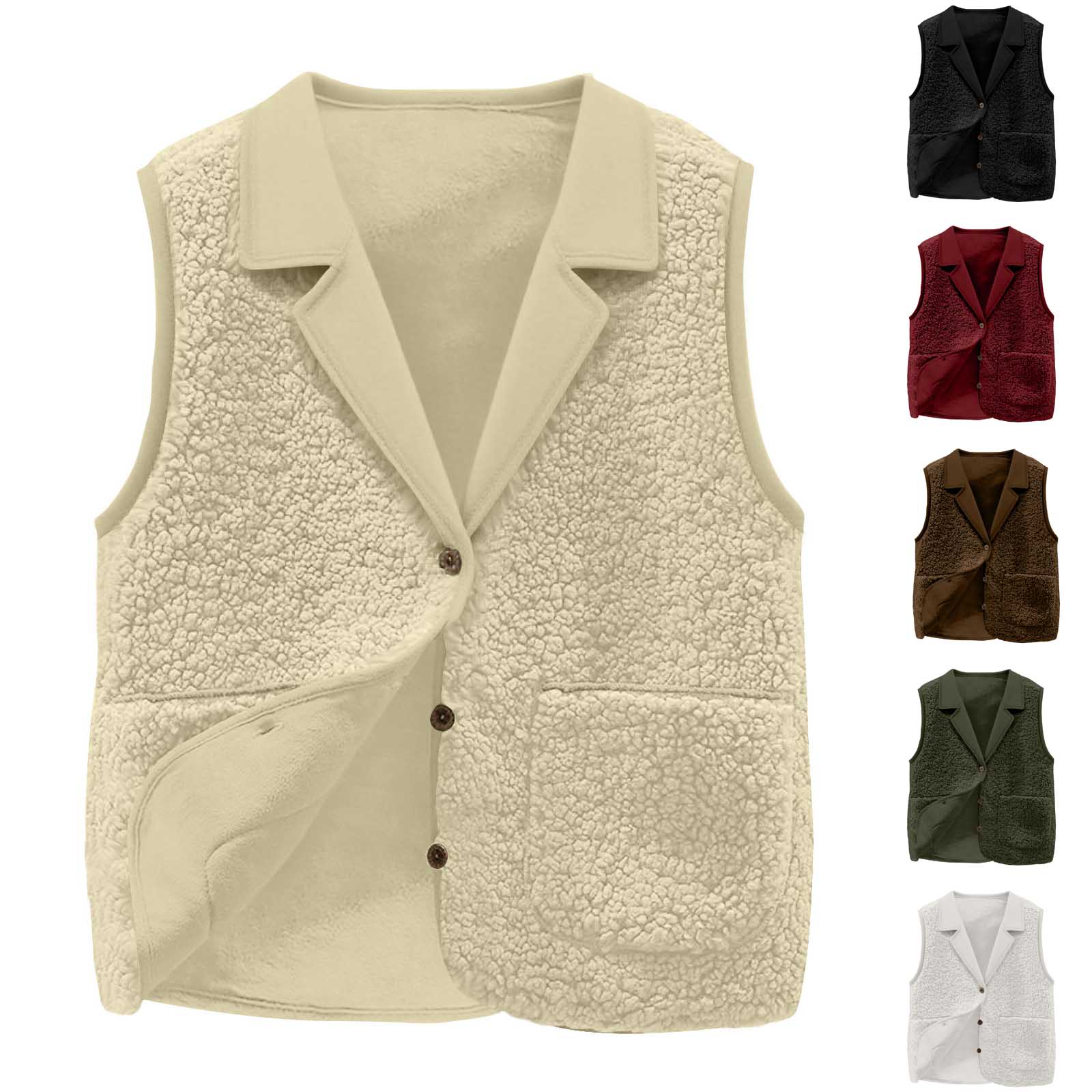 Women's Sherpa Fleece Vest, La - Sherpa Jacket Fleece review and price
