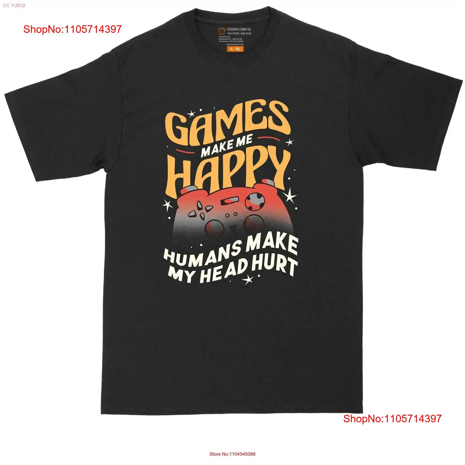 Games Make Me Happy Humans My  - Men'S Fashion For Big Guys review and price