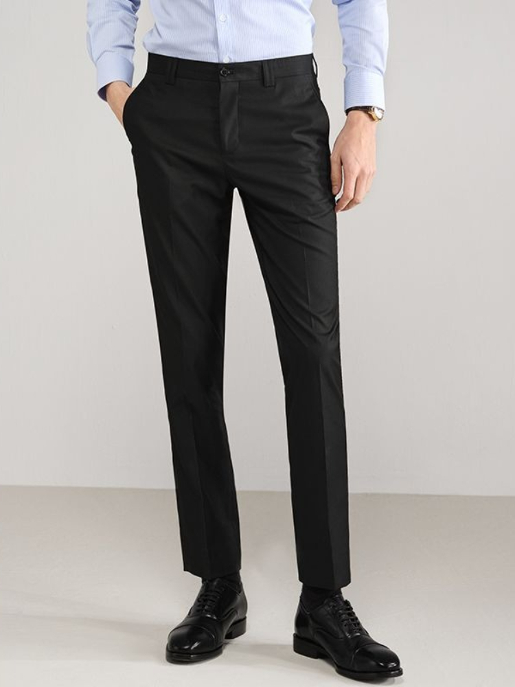 Men's Spring Summer Slim Fit B - Formal Trouser Stretch review and price