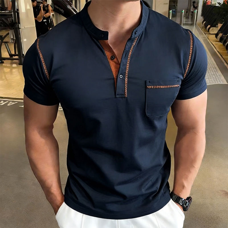 New Summer Men's Henry Collar  - Men'S Fashion Polo review and price